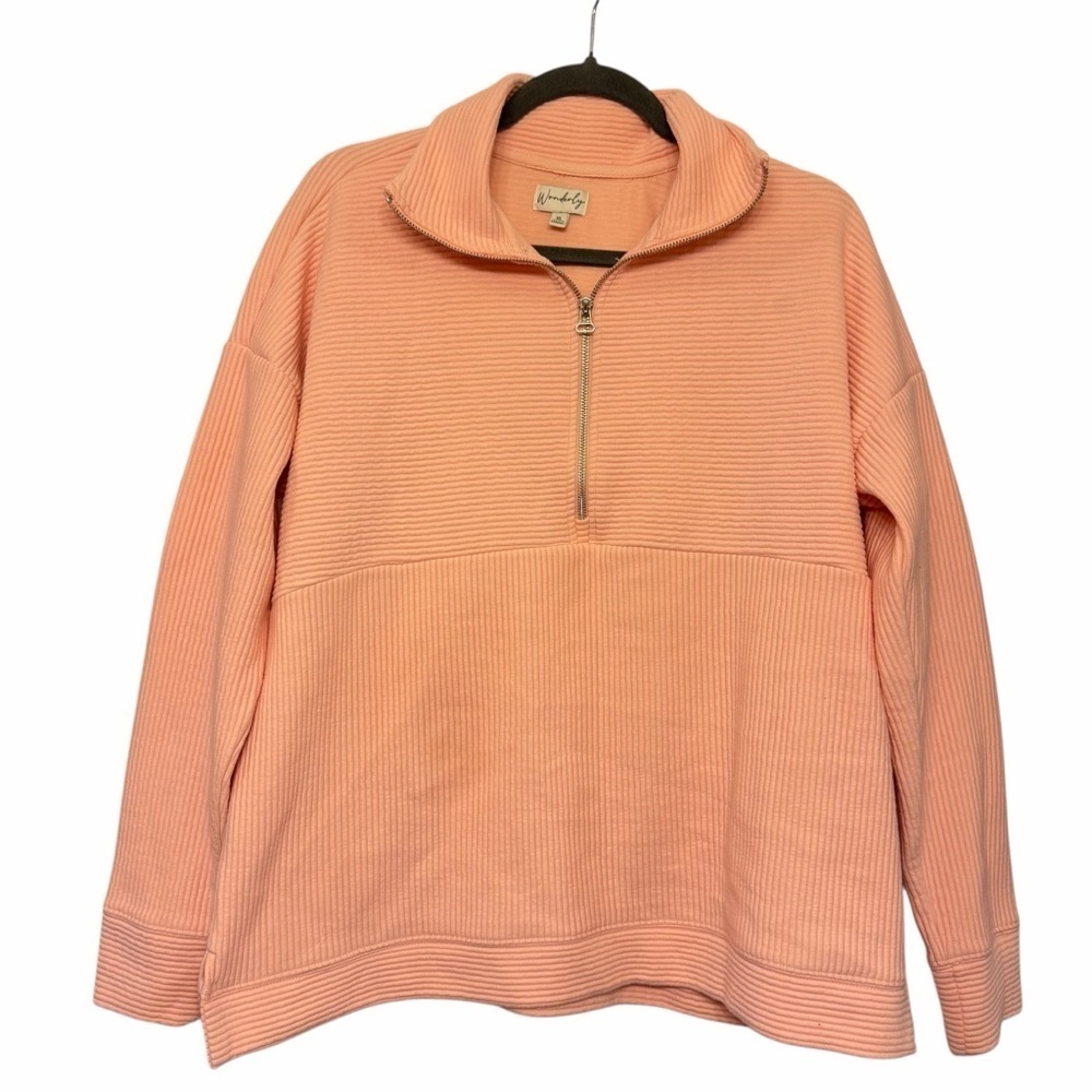 Wonderly 1/2 Zip Ribbed Pullover